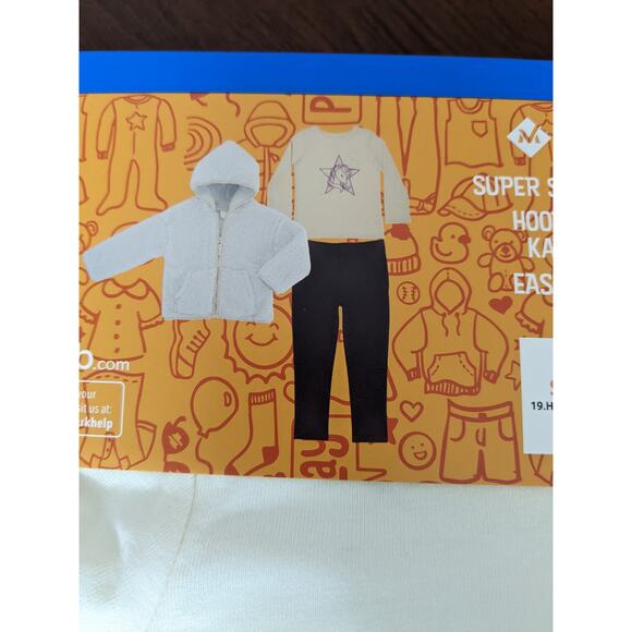 Members Mark Matching 3 Piece Set Unicorn Girl 2T Top Leggings Fuzzy Soft Jacket - Picture 9 of 11